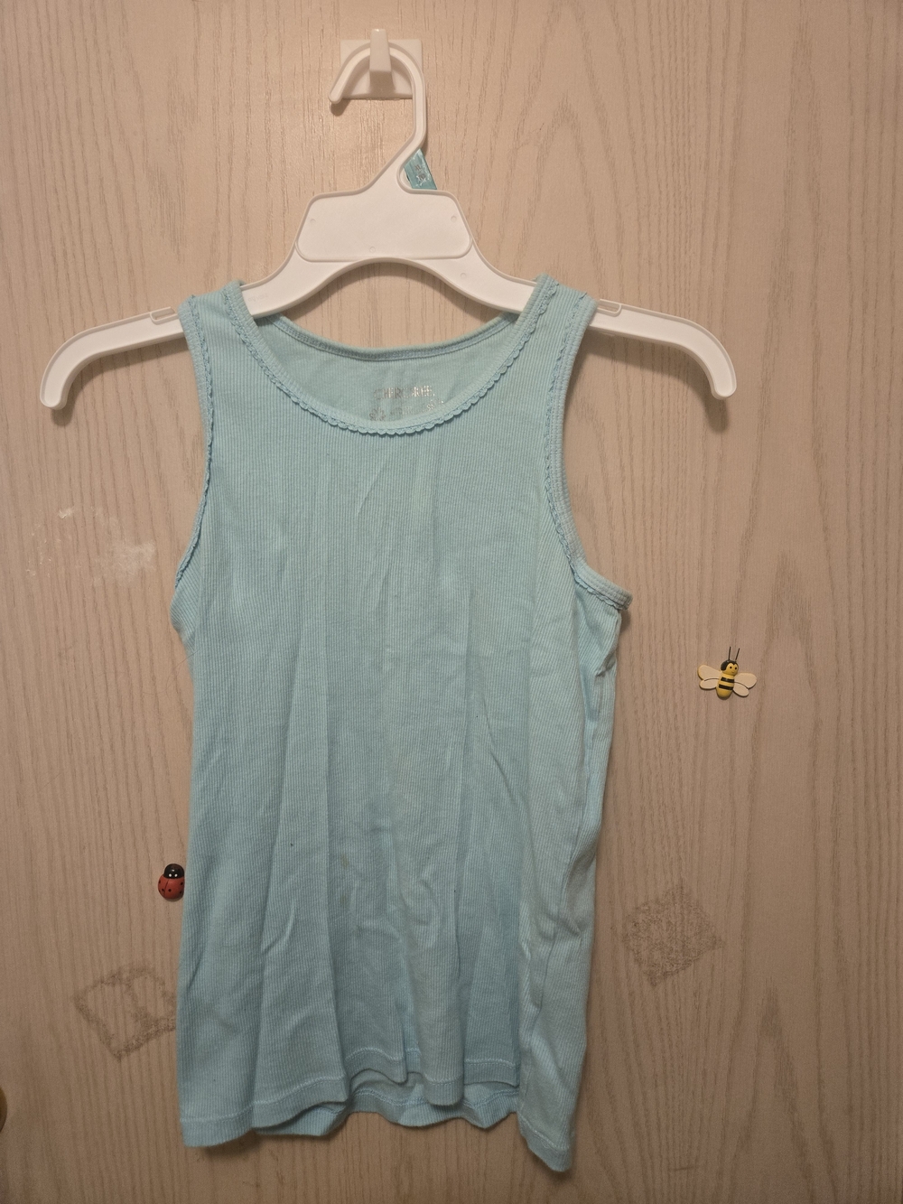 Light Blue Ribbed Tank Pajama Top - Cherokee